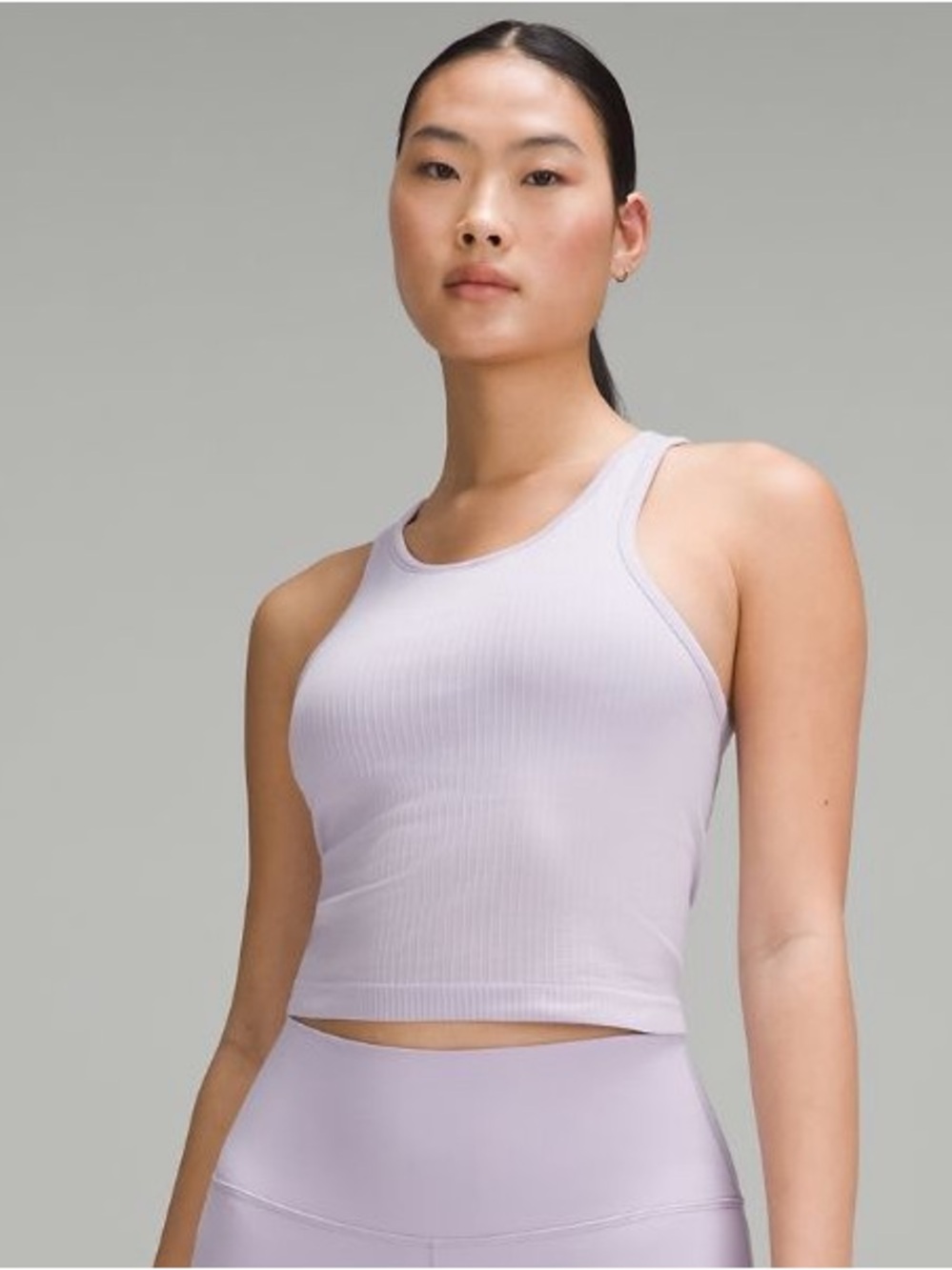 Lululemon Size 4 Ebb to Street Cropped Racerback Tank Top